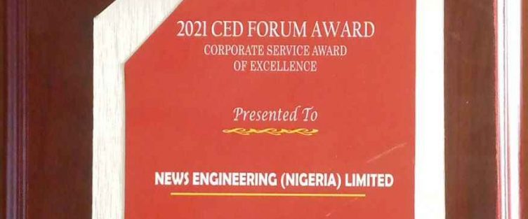 NEWS ENGINEERING NIGERIA LIMITED RECEIVES AWARD OF EXCELLENCE AT THE ANNUAL CONSTRUCTION AND ENGINEERING DIGEST MAGAZINE FORUM